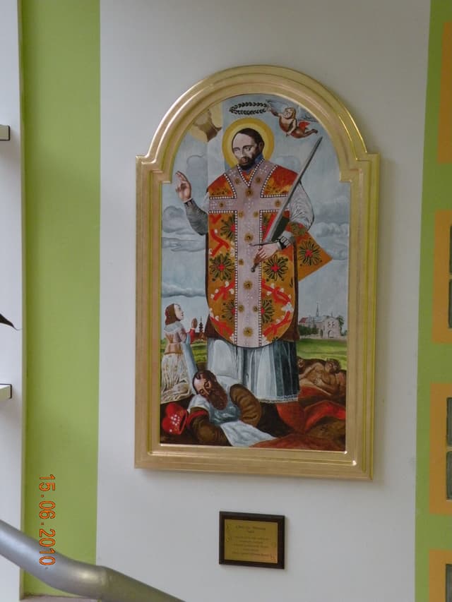 Zdjęcie 5 galerii z wydarzenia Poświęcenie obrazu św. Walentego przez biskupa Krzysztofa Nitkiewicza